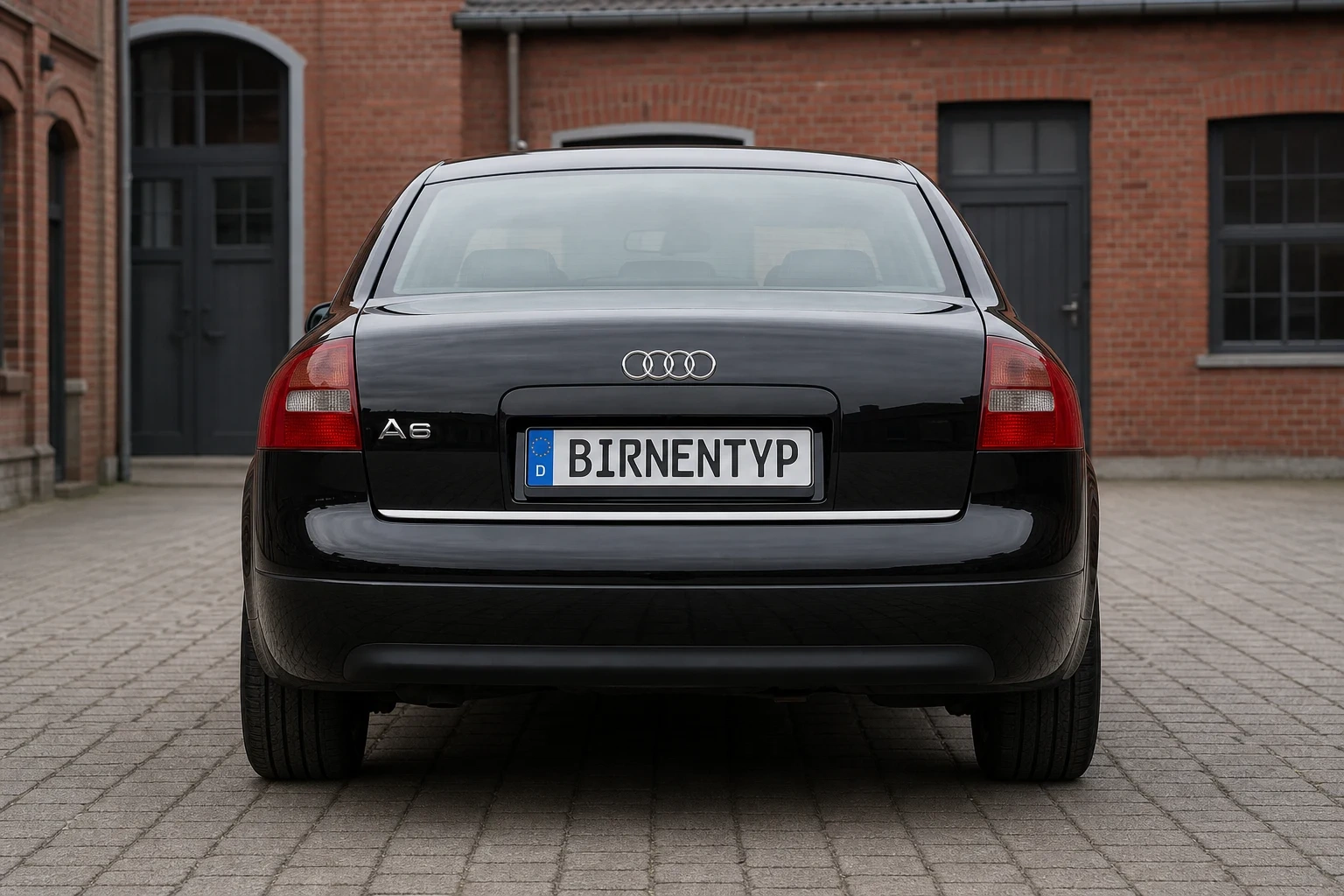 Heck-Ansicht des Audi A6 2. Gen (mit KI erzeugt)