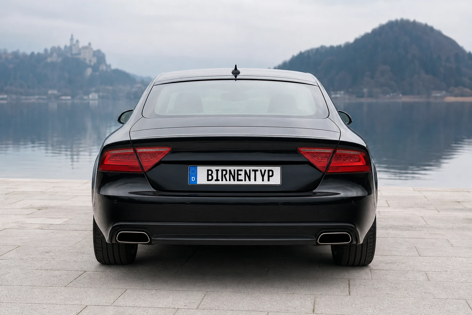 Heck-Ansicht des Audi A7 1 (mit KI erzeugt)