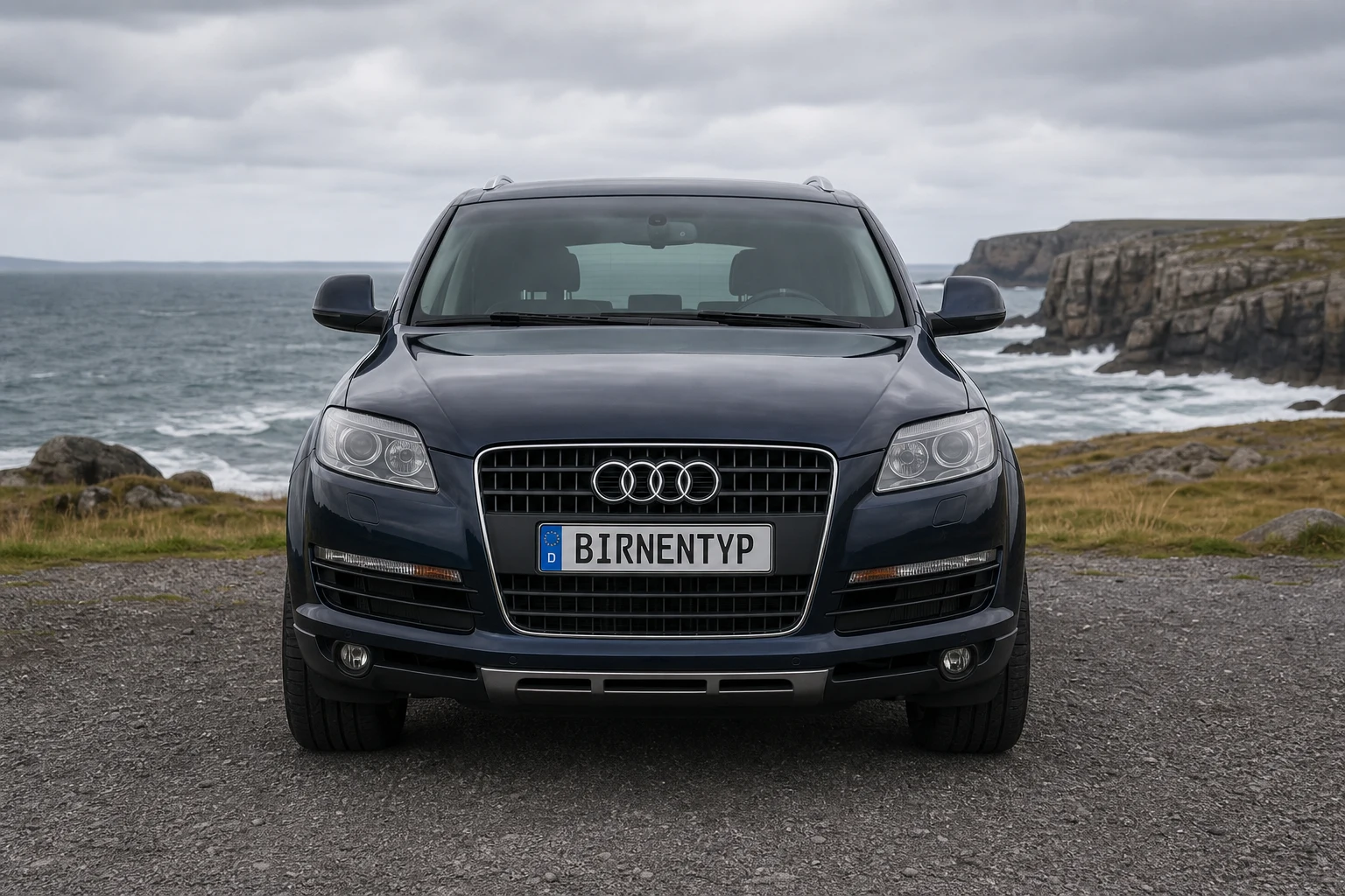 Frontansicht des Audi Q7 1 (mit KI erzeugt)