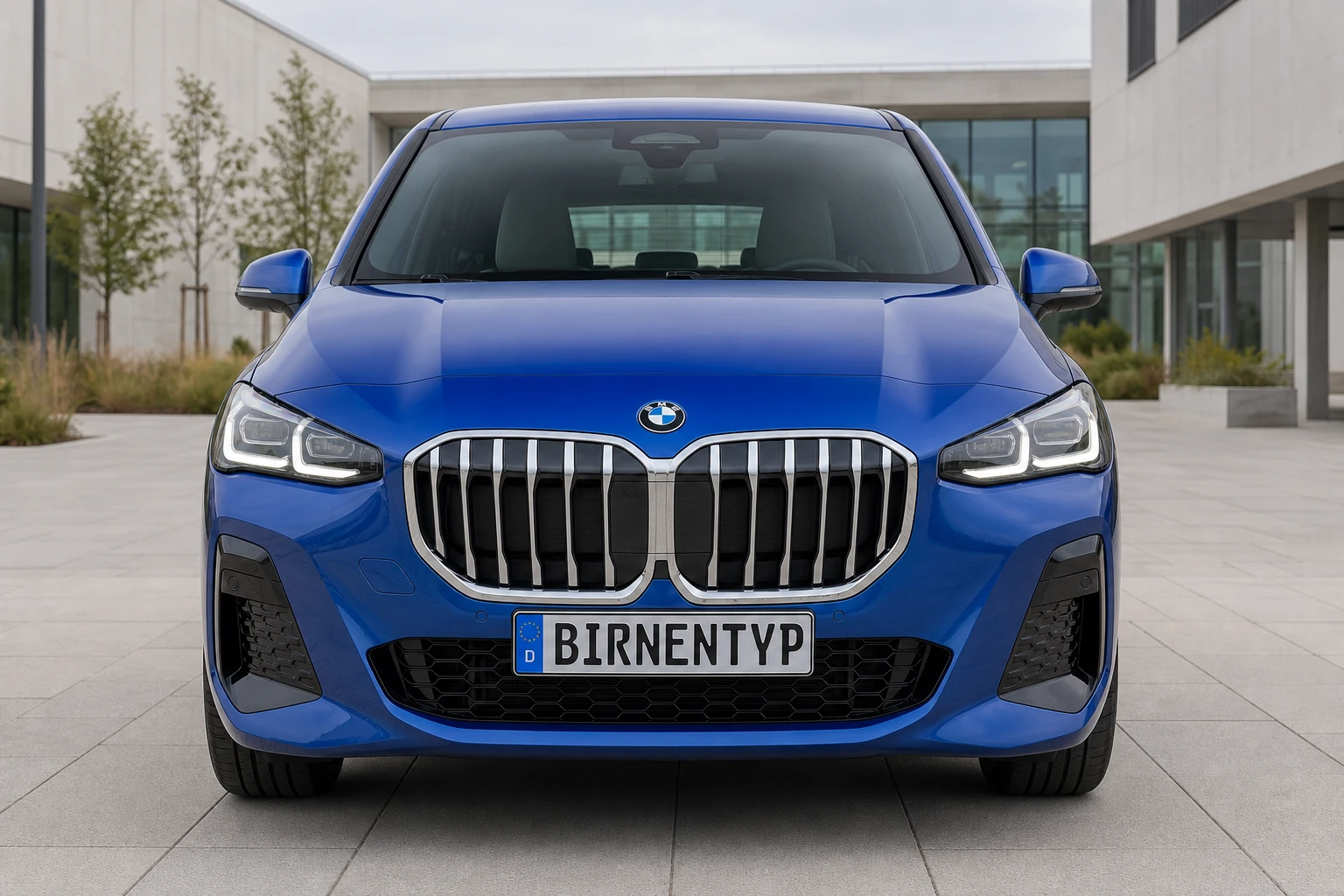 Frontansicht des BMW 2er Active Tourer & 2er Gran Tourer 2 (mit KI erzeugt)