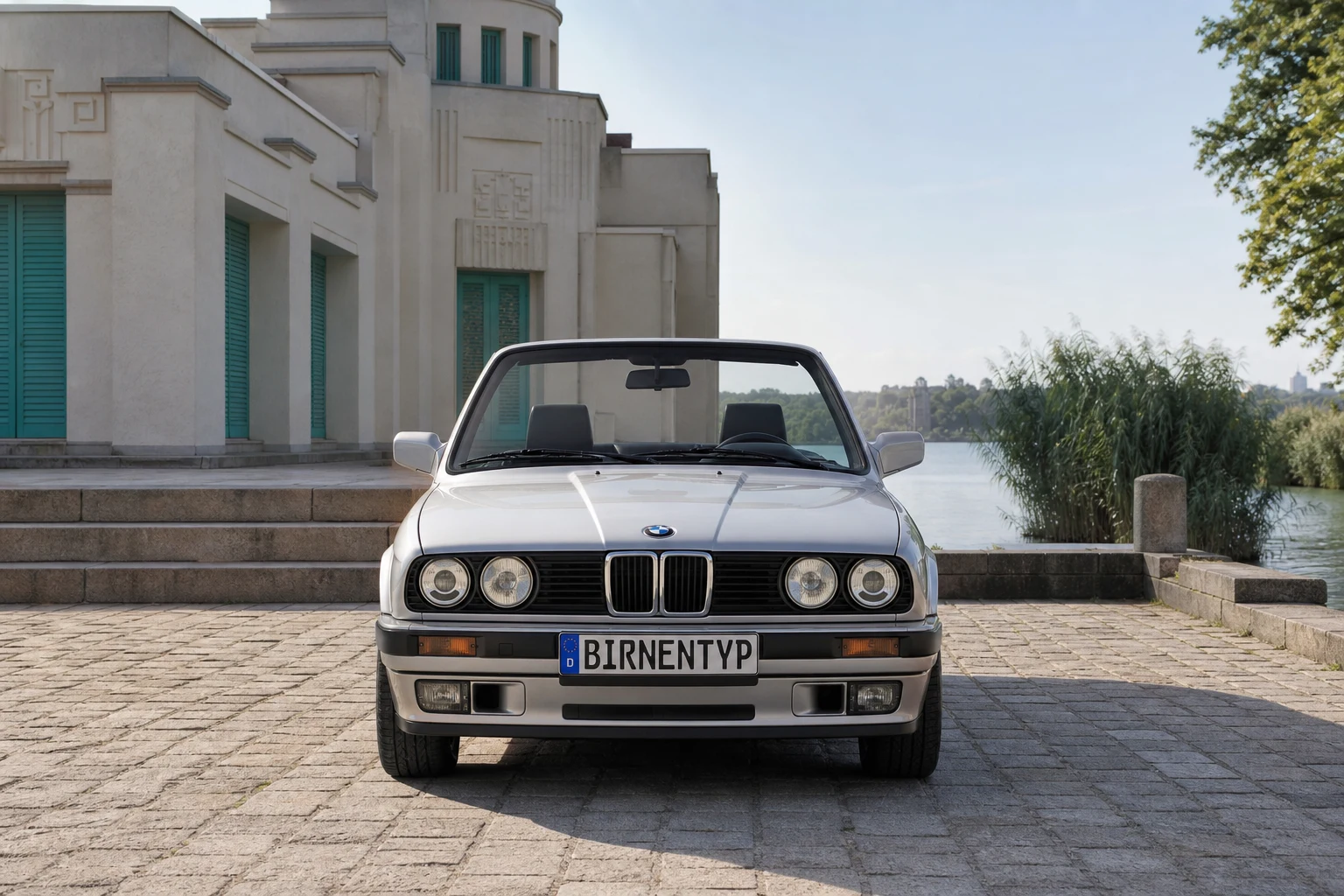 Frontansicht des BMW 3er (Cabriolet) (mit KI erzeugt)