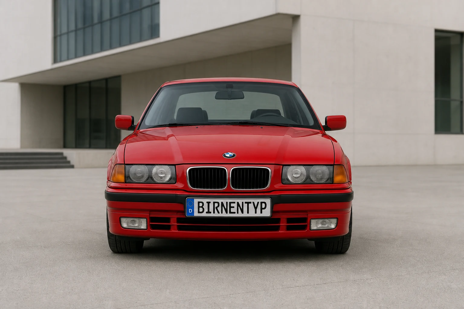 Frontansicht des BMW 3er 3. Gen (Coupé) (mit KI erzeugt)