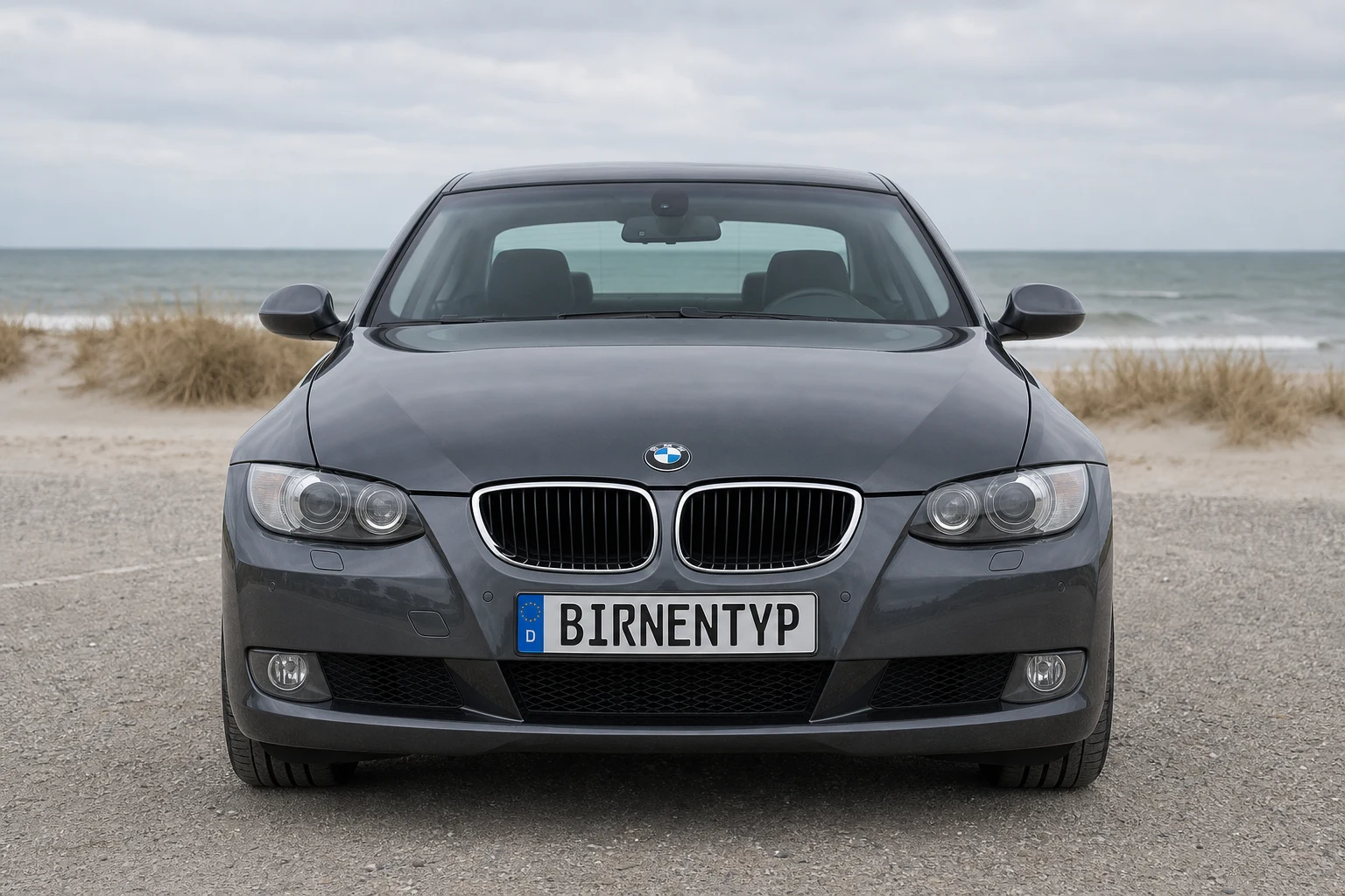 Frontansicht des BMW 3er 5 (mit KI erzeugt)