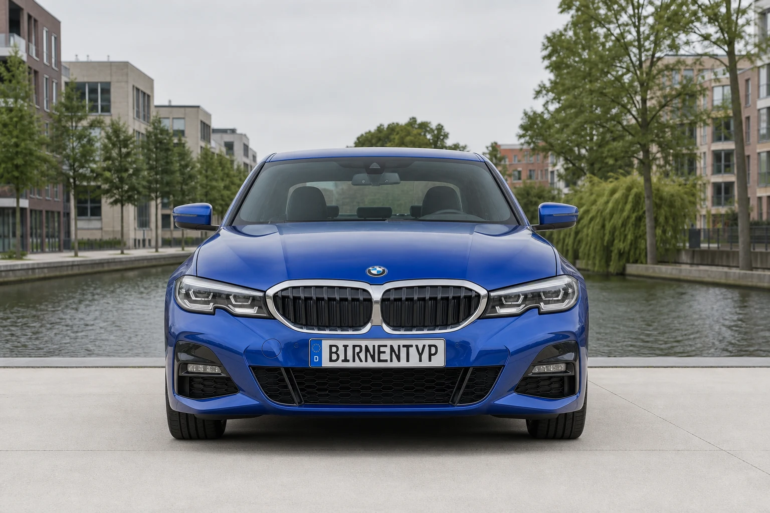 Frontansicht des BMW 3er 7 (mit KI erzeugt)