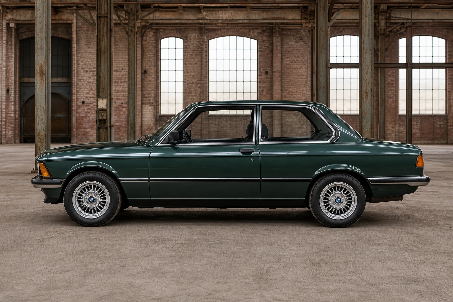 Seitenansicht (Fahrerseite) des BMW 3er 1 als Limousine (2-türig)