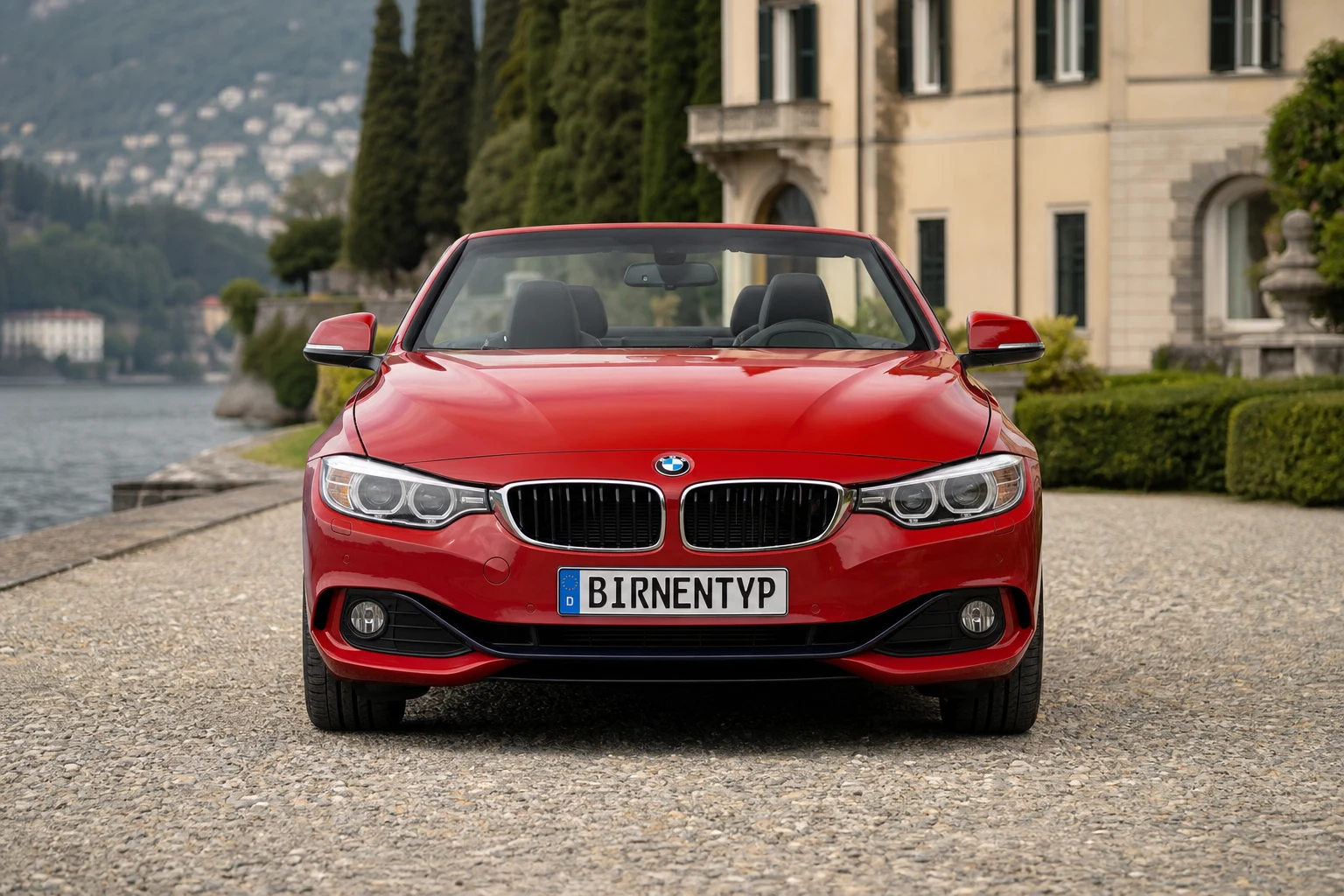 Frontansicht des BMW 4er 1 (Cabriolet) (mit KI erzeugt)