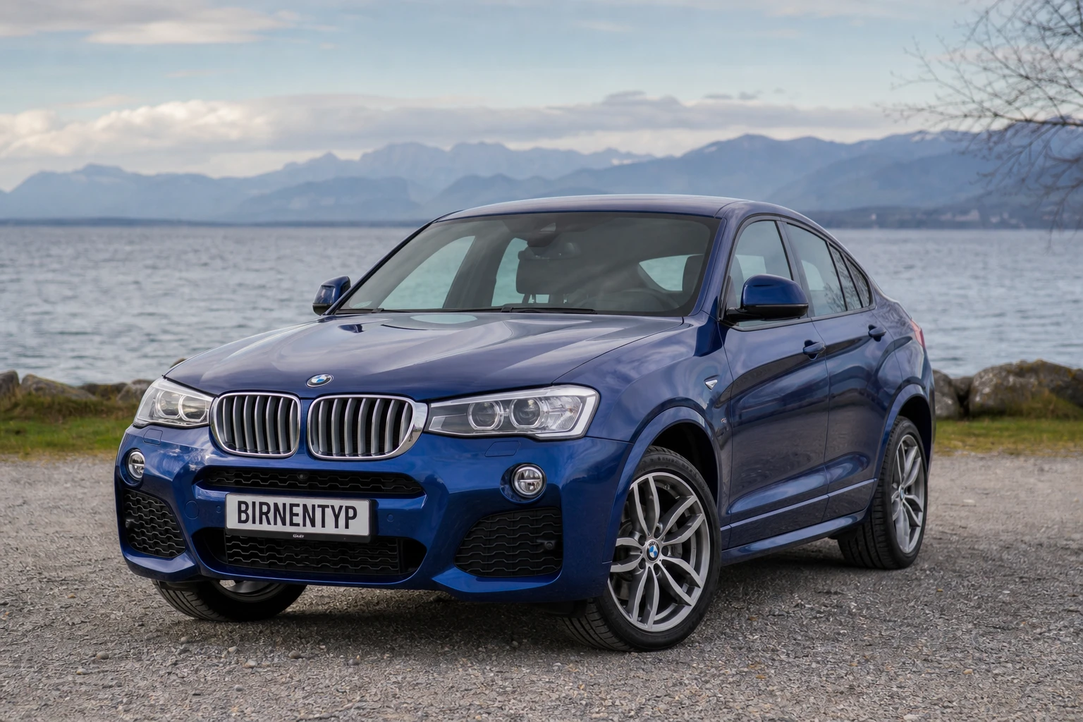 Frontansicht des BMW X4 1 (mit KI erzeugt)