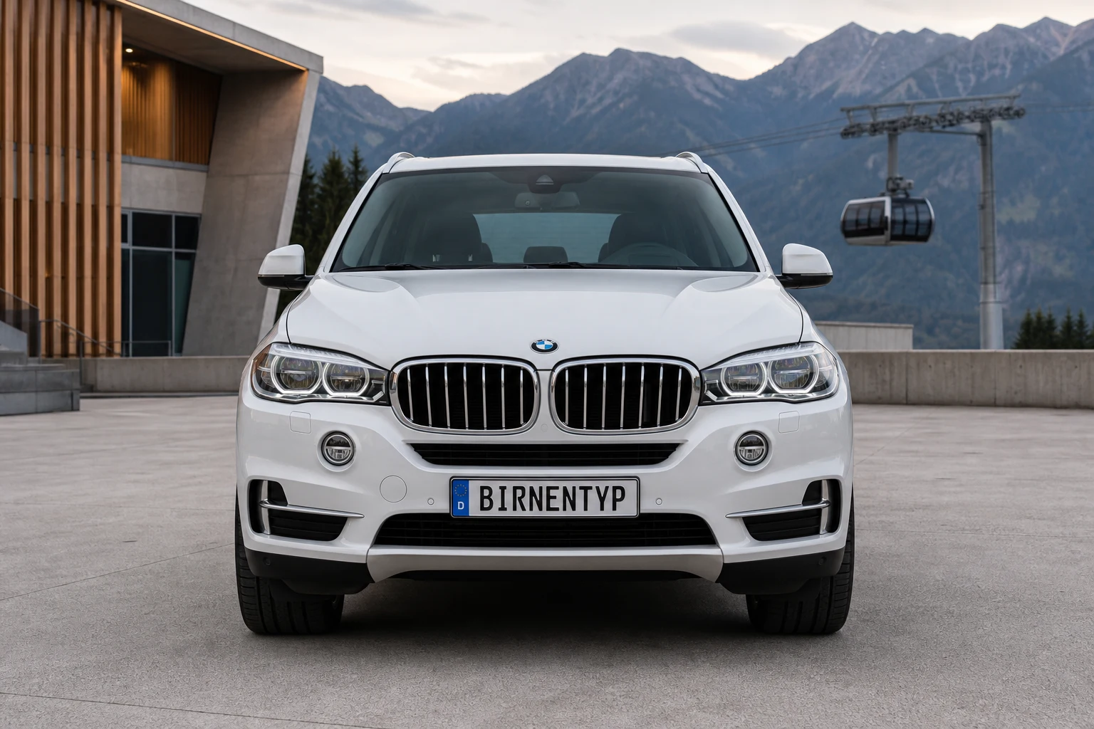 Frontansicht des BMW X5 3 (mit KI erzeugt)