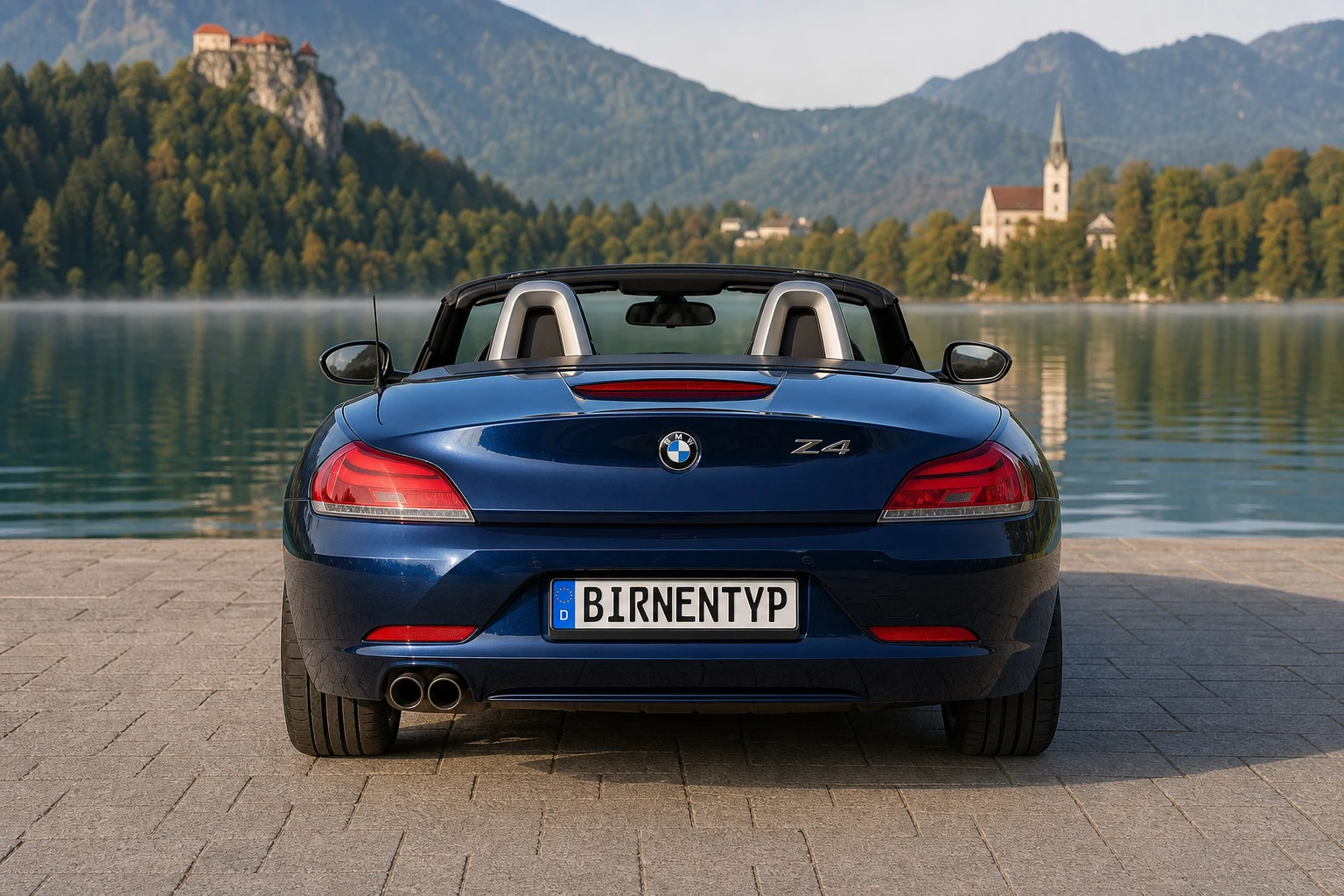 Heck-Ansicht des BMW Z4 2 (mit KI erzeugt)