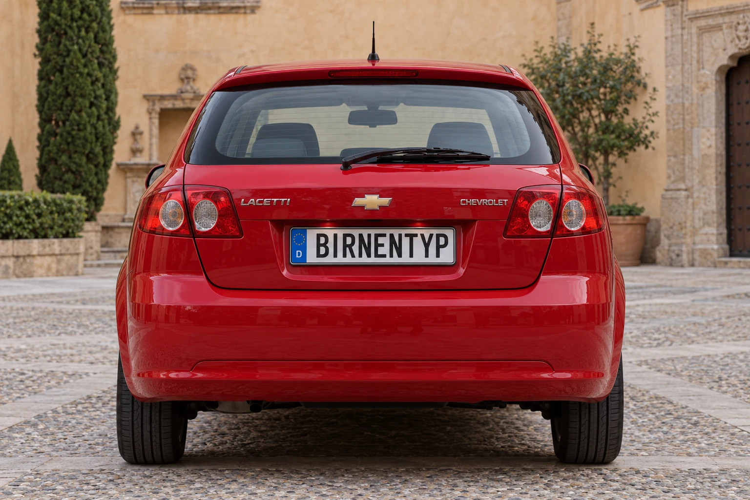 Heck-Ansicht des Chevrolet Lacetti/Nubira 1 (mit KI erzeugt)