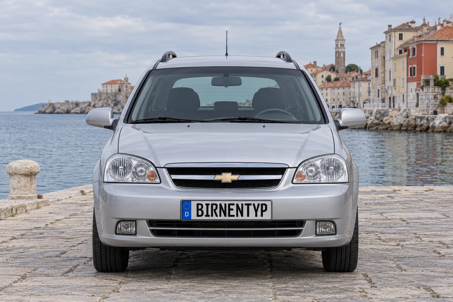 Frontansicht des Chevrolet Lacetti/Nubira 1 (Nubira Kombi) (mit KI erzeugt)
