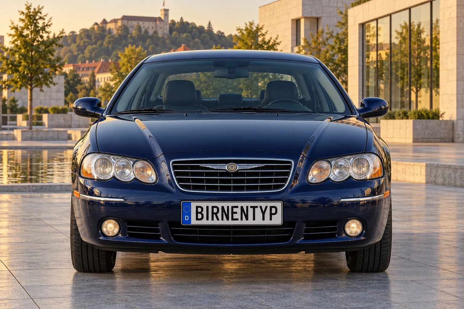 Frontansicht des Chrysler 300M 1 (mit KI erzeugt)