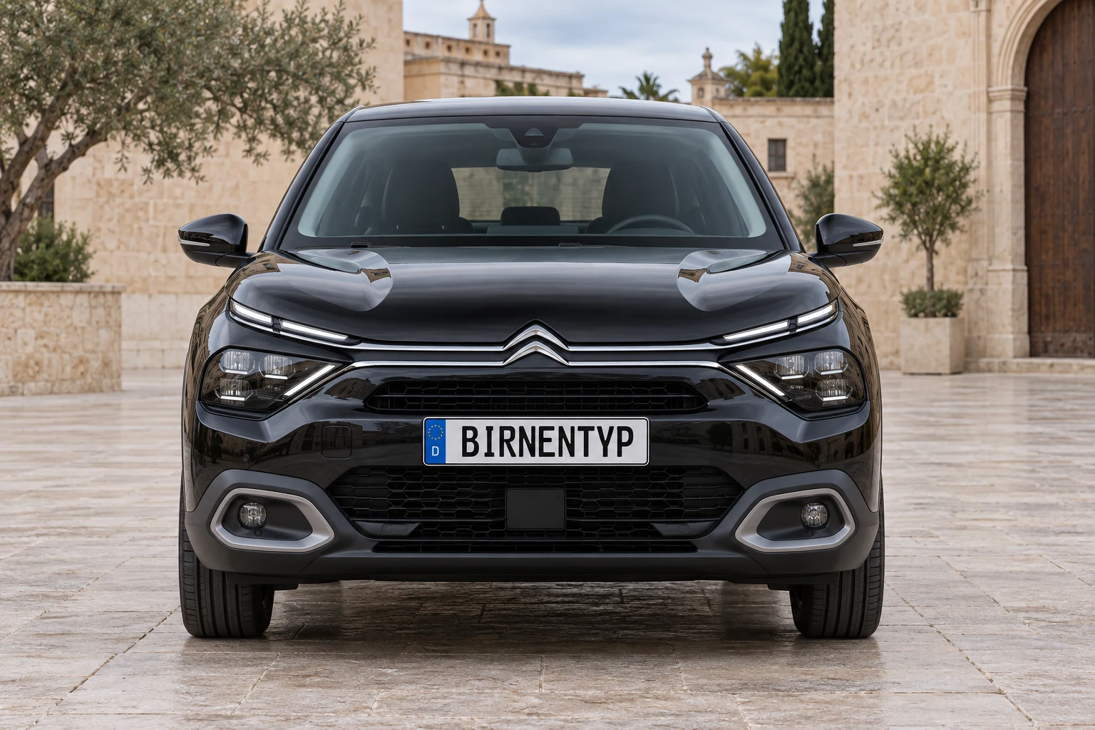 Frontansicht des Citroën C4 4 (mit KI erzeugt)