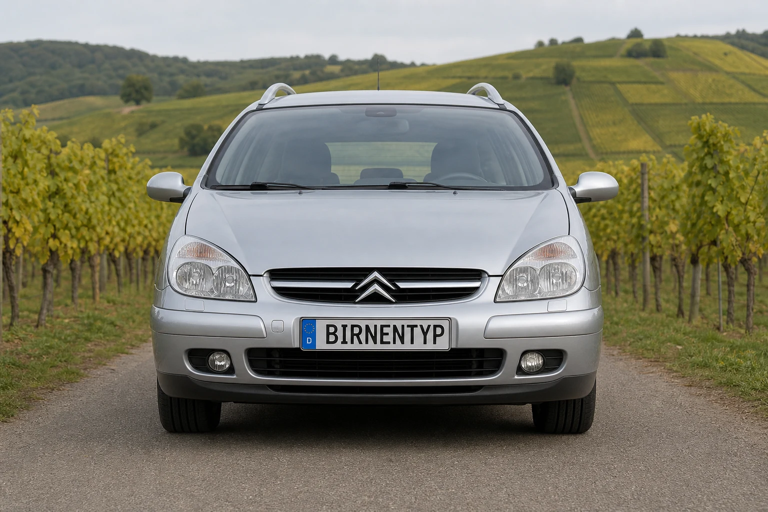Frontansicht des Citroën C5 1 (Kombi (Break)) (mit KI erzeugt)