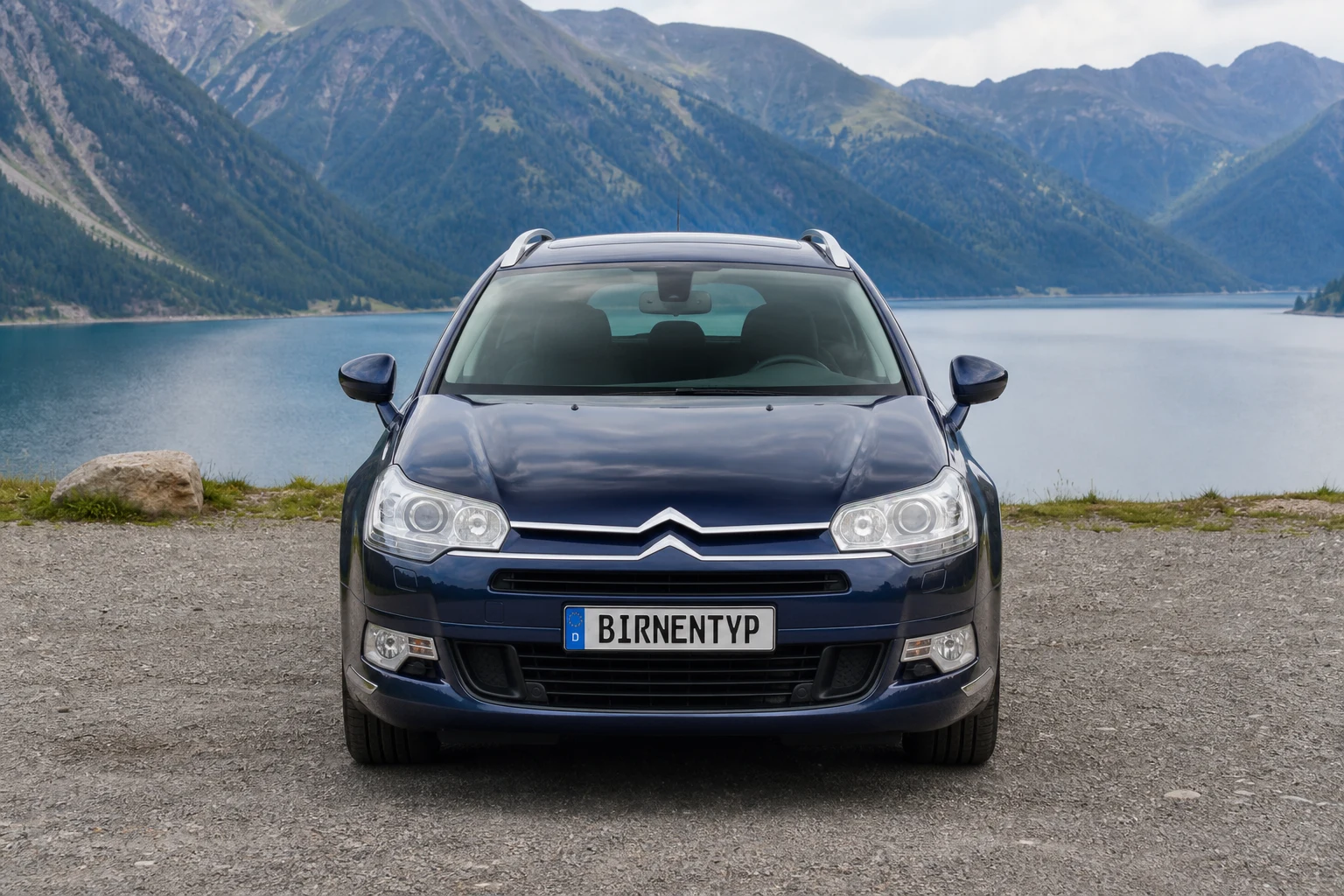 Frontansicht des Citroën C5 2 (Kombi) (mit KI erzeugt)
