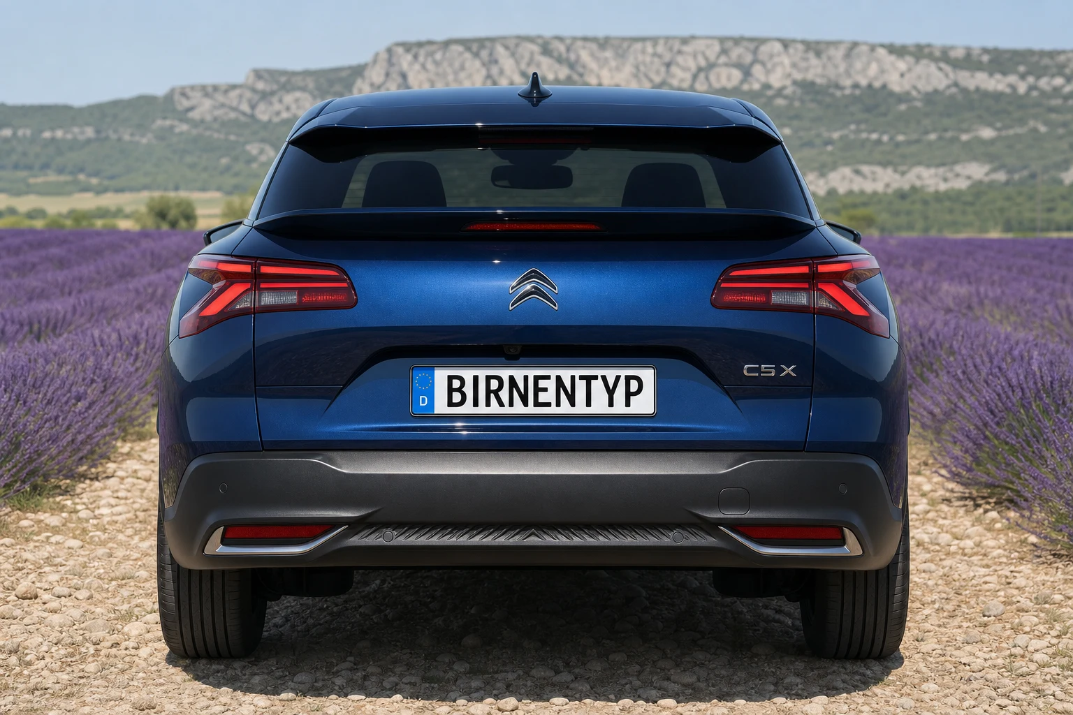 Heck-Ansicht des Citroën C5 3 (mit KI erzeugt)