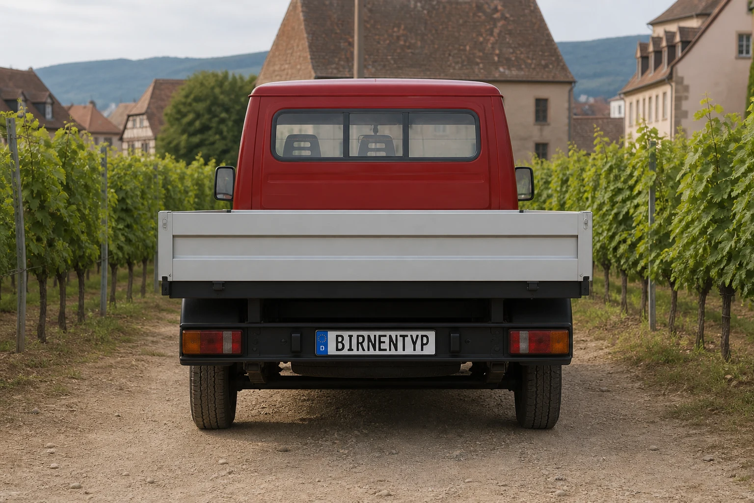 Frontansicht des Citroën Jumper 1. Gen (Pritsche / Fahrgestell) (mit KI erzeugt)