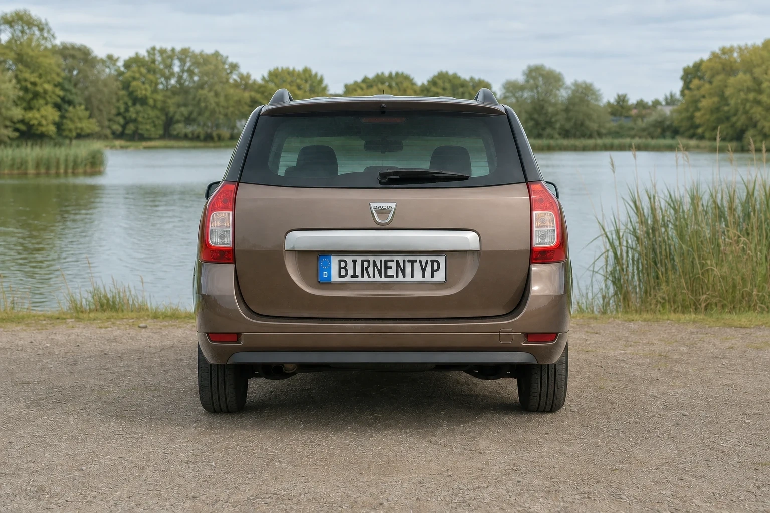 Heck-Ansicht des Dacia Logan / Logan MCV 2. Gen (mit KI erzeugt)