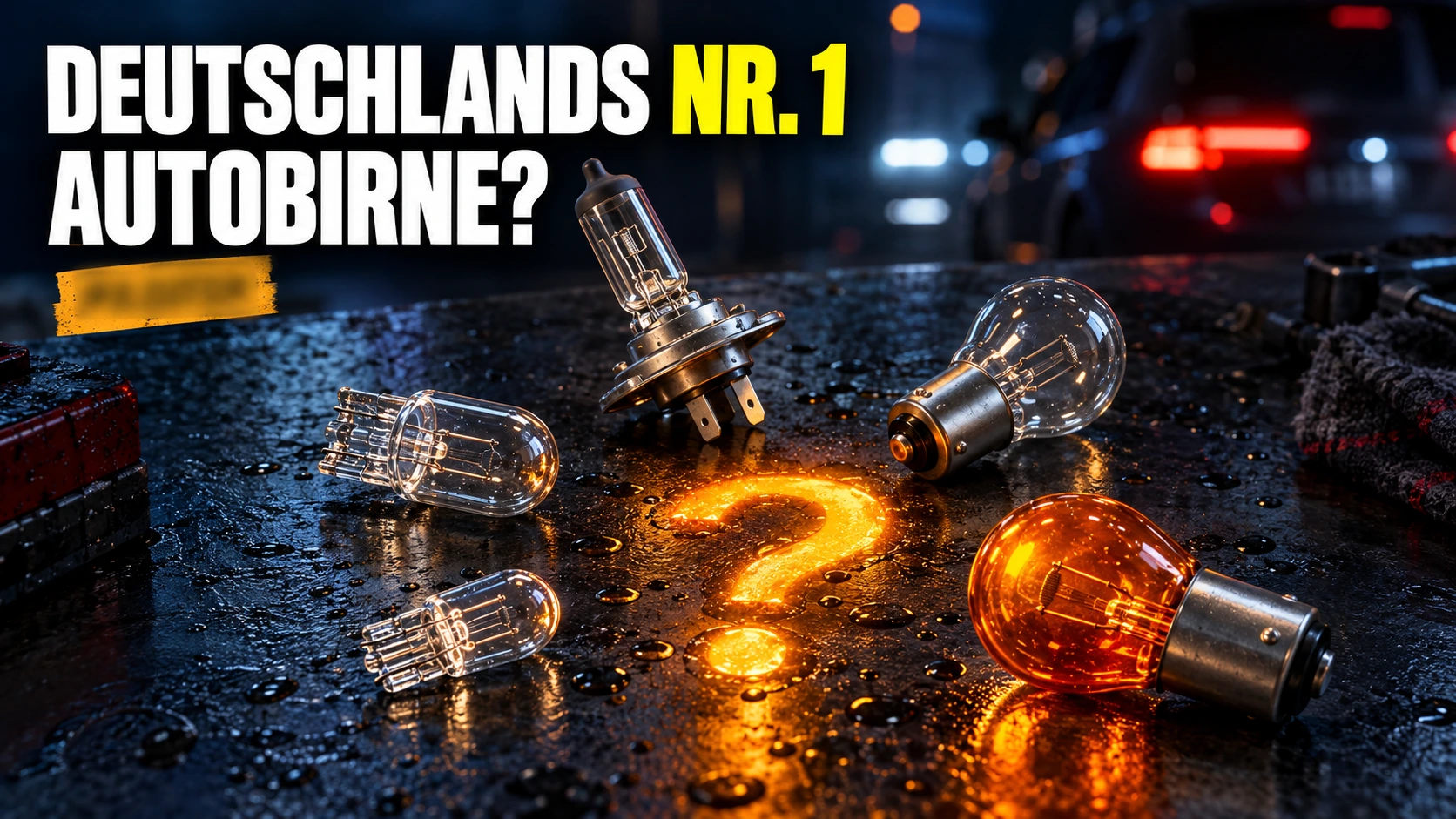 Die häufigste Autobirne Deutschlands — und warum es keine Scheinwerferlampe ist (mit KI erzeugt)