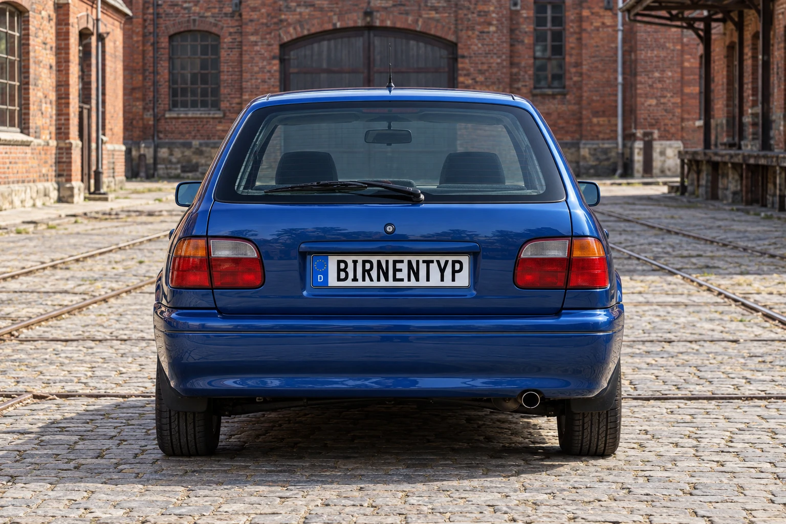 Heck-Ansicht des Ford Escort 5 (mit KI erzeugt)