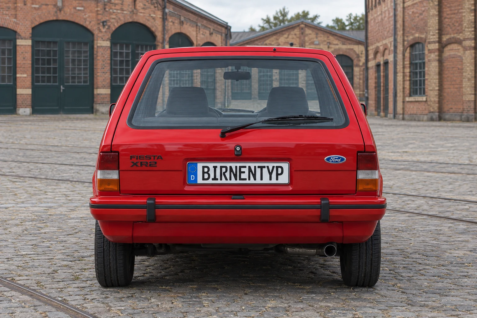 Heck-Ansicht des Ford Fiesta 2 (XR2) (mit KI erzeugt)