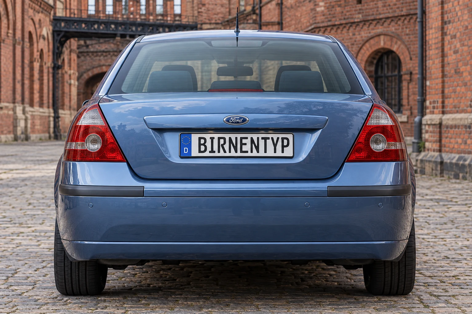 Heck-Ansicht des Ford Mondeo 3 (mit KI erzeugt)