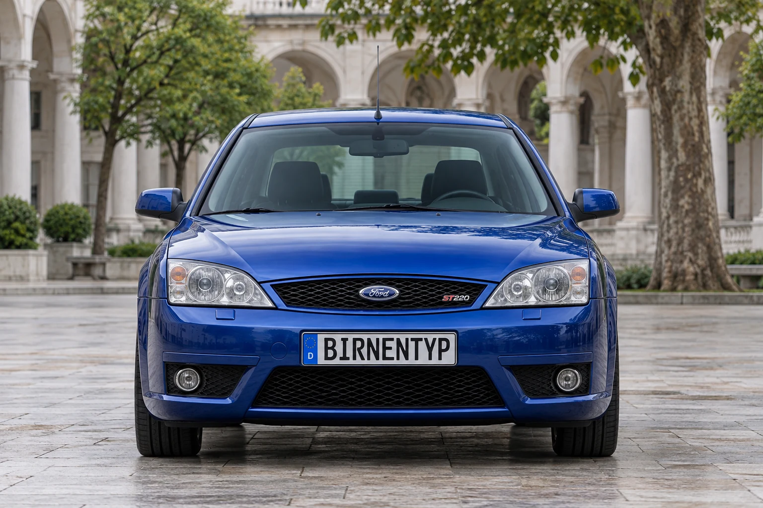 Frontansicht des Ford Mondeo 3 (ST220 (3.0 V6 226 PS)) (mit KI erzeugt)