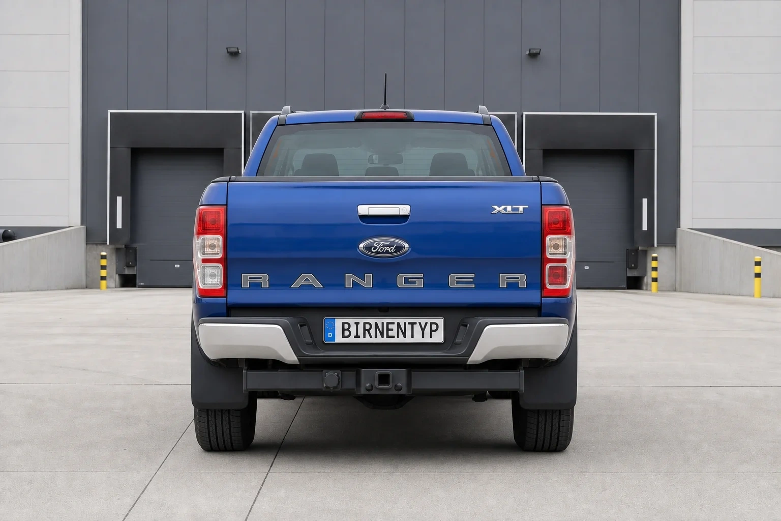 Heck-Ansicht des Ford Ranger (mit KI erzeugt)