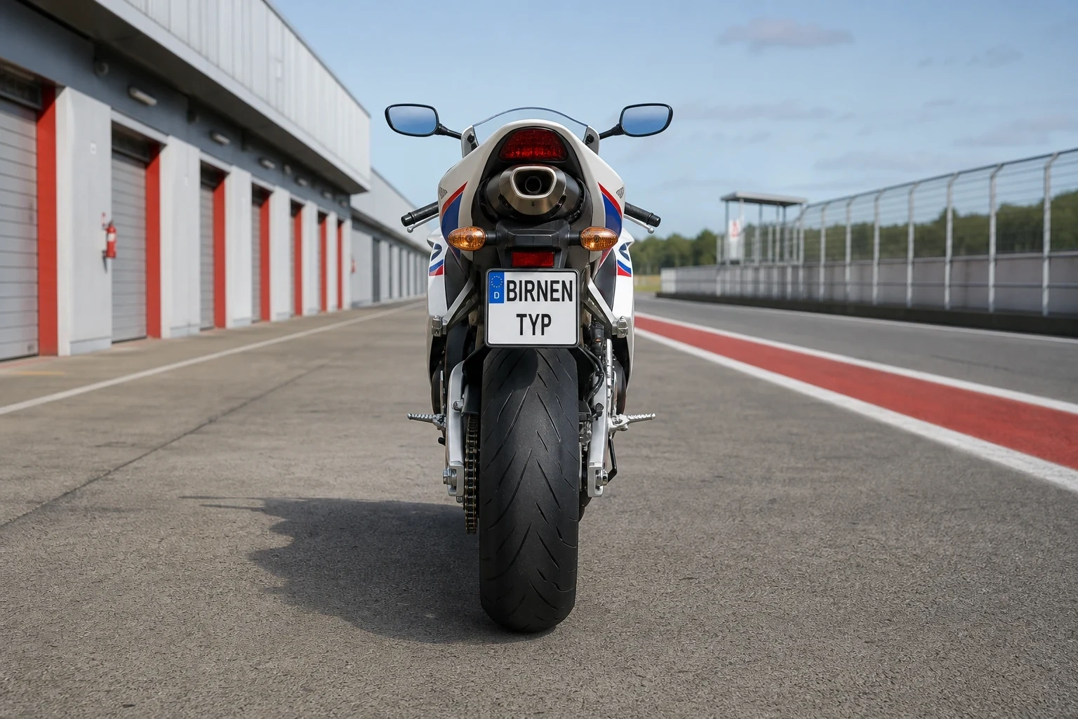 Heck-Ansicht der Honda CBR-1000-RA (& -RR) (mit KI erzeugt)
