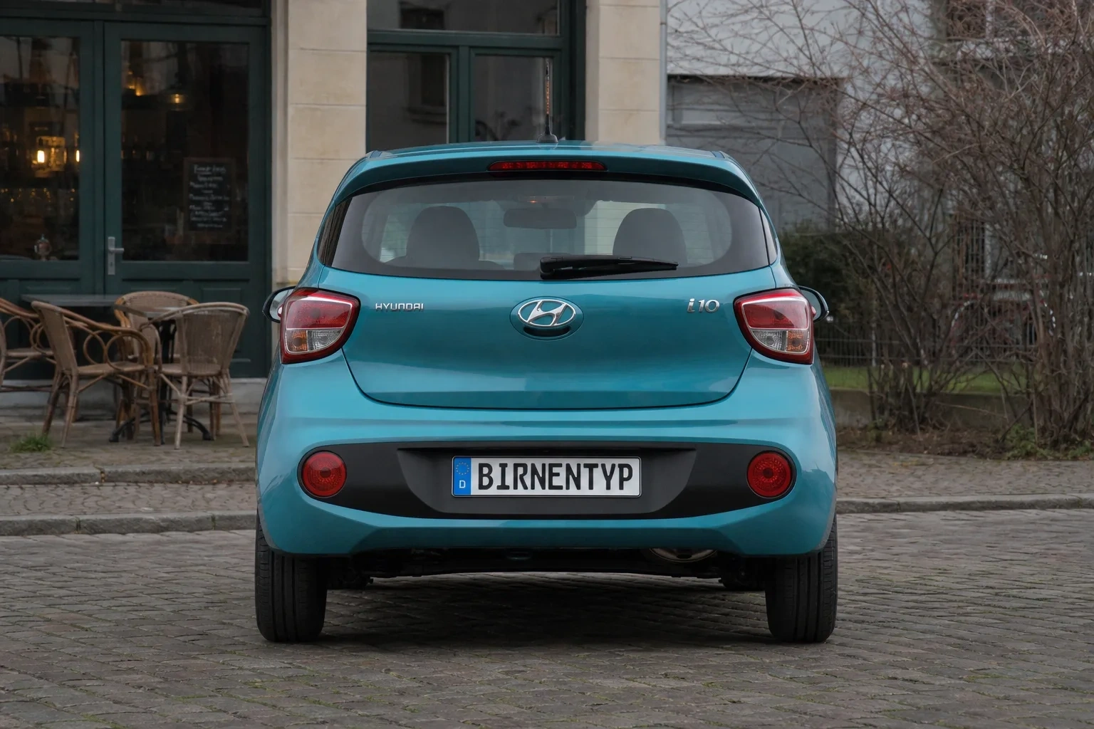 Heck-Ansicht des Hyundai i10 3. Gen (mit KI erzeugt)