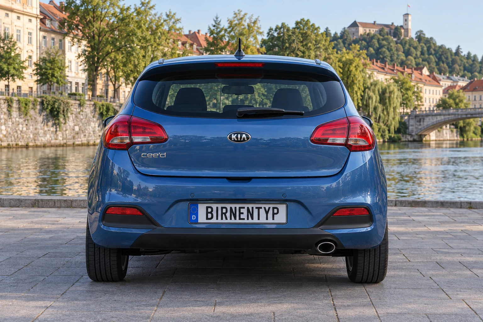 Heck-Ansicht des Kia Cee´d 2 (mit KI erzeugt)