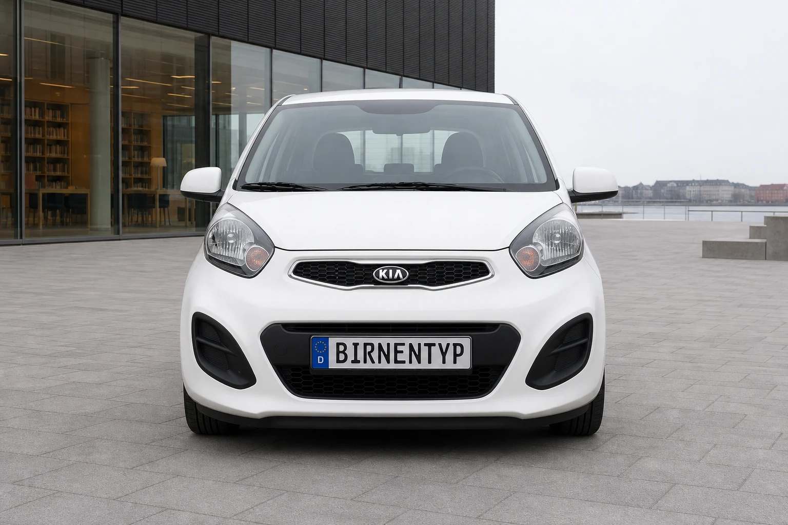 Frontansicht des Kia Picanto 2 (mit KI erzeugt)