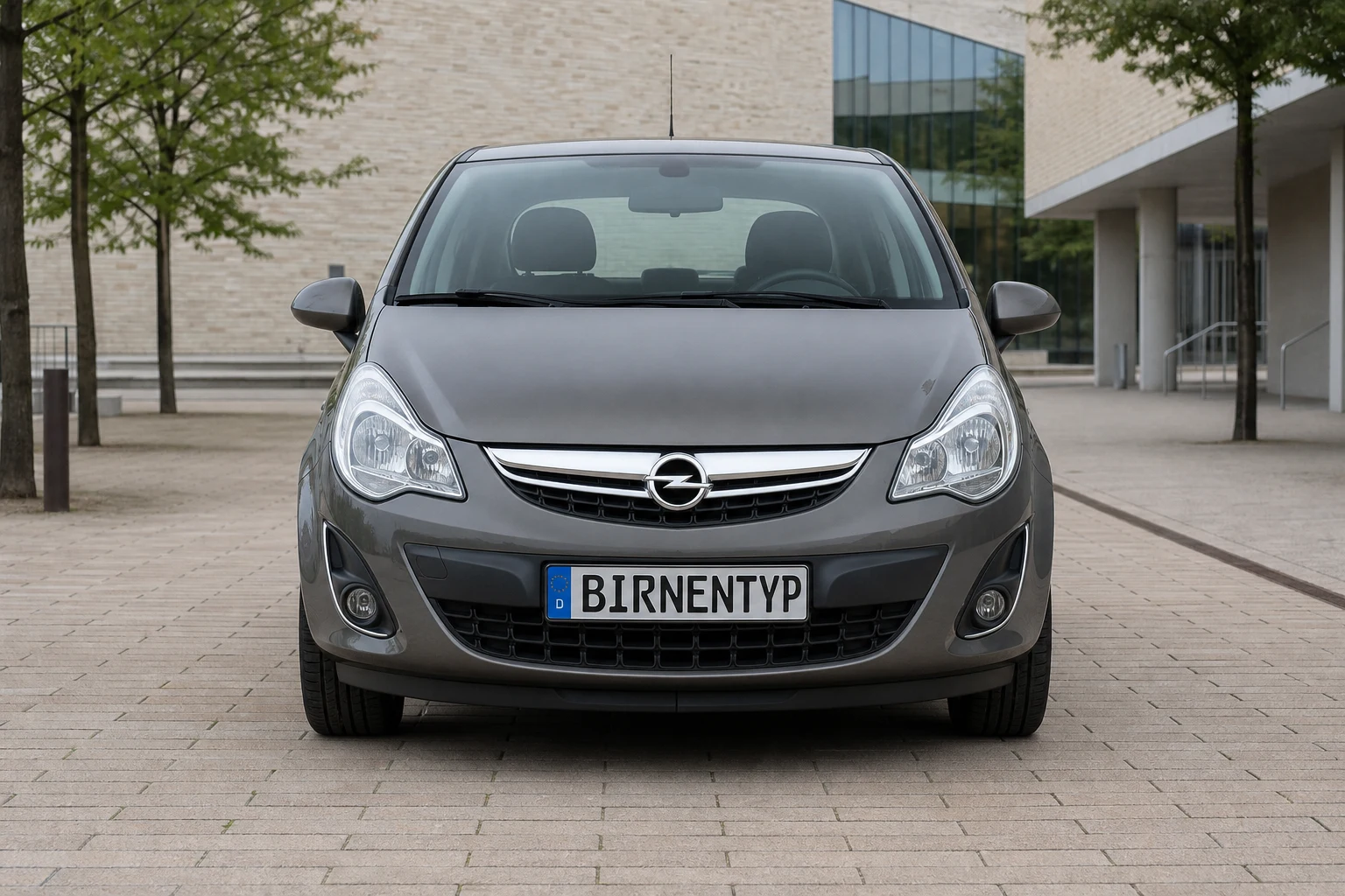 Frontansicht des Opel Corsa (5-Türer (Schrägheck)) (mit KI erzeugt)