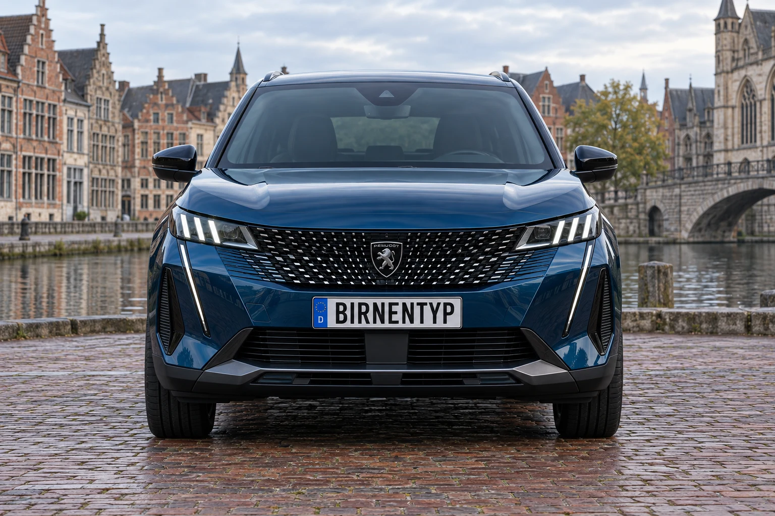 Frontansicht des Peugeot 3008 3 (mit KI erzeugt)