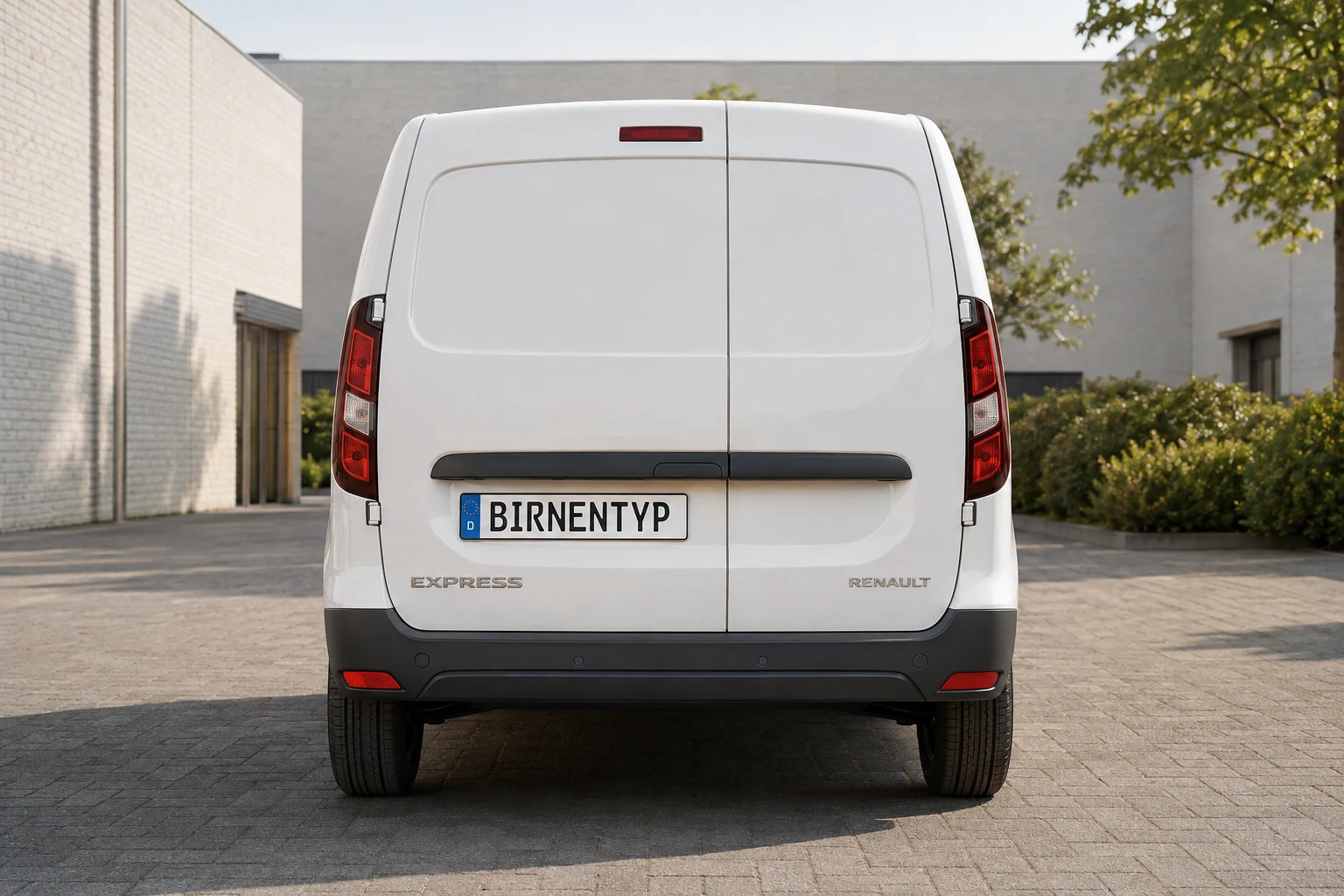 Heck-Ansicht des Renault Express 1 (mit KI erzeugt)