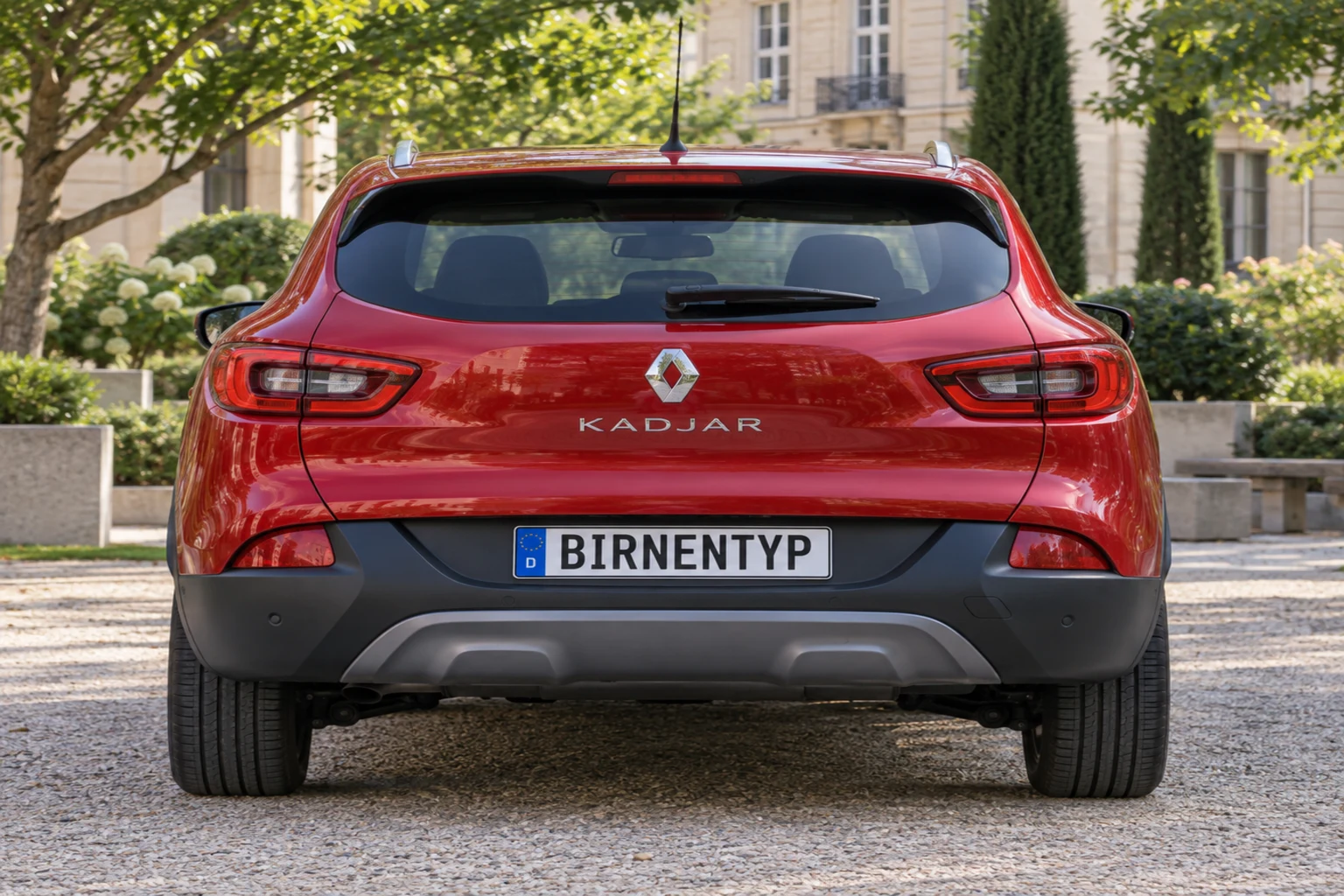 Heck-Ansicht des Renault Kadjar 1 (mit KI erzeugt)