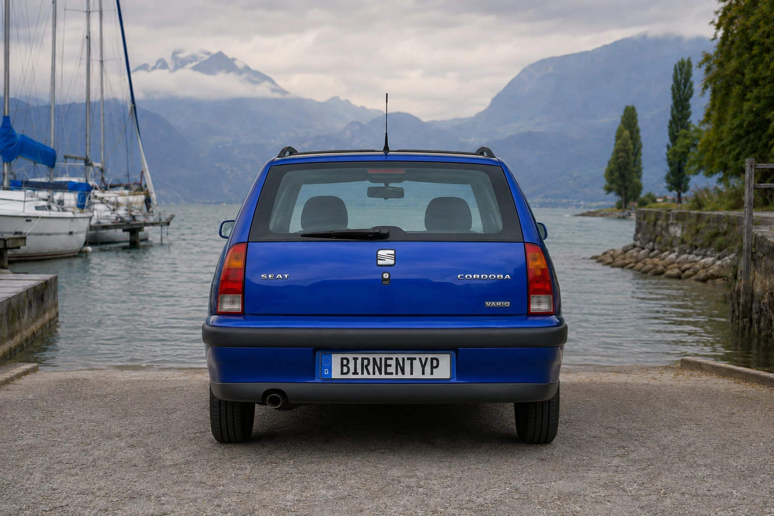 Heck-Ansicht des Seat Cordoba 2 (Kombi (Cordoba Vario)) (mit KI erzeugt)