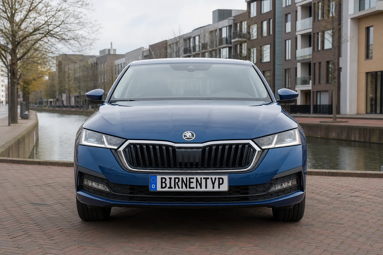 Frontansicht des Škoda Octavia 4 (mit KI erzeugt)