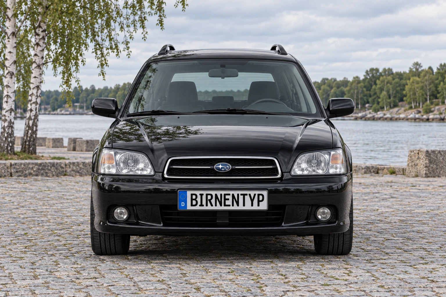 Frontansicht des Subaru Legacy 3 (mit KI erzeugt)
