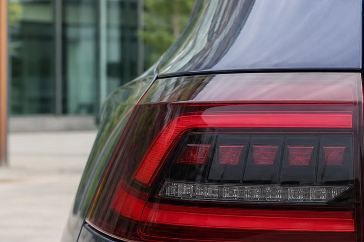 Schlusslicht des VW Golf 8 (mit KI erzeugt)