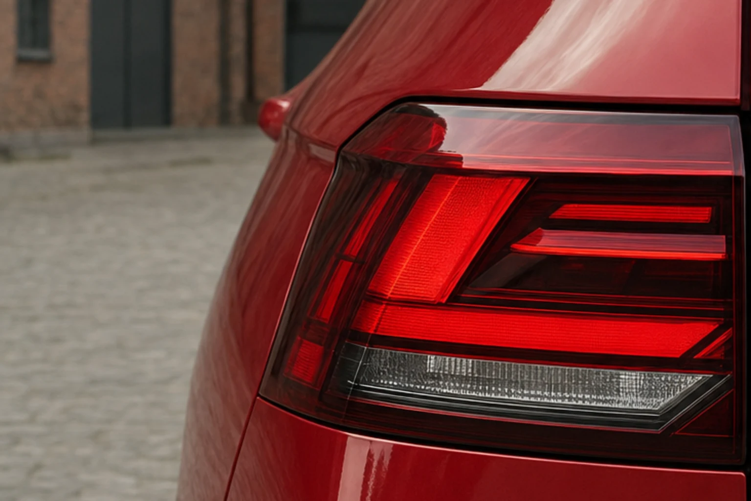 Schlusslicht des VW Golf 8 (mit KI erzeugt)