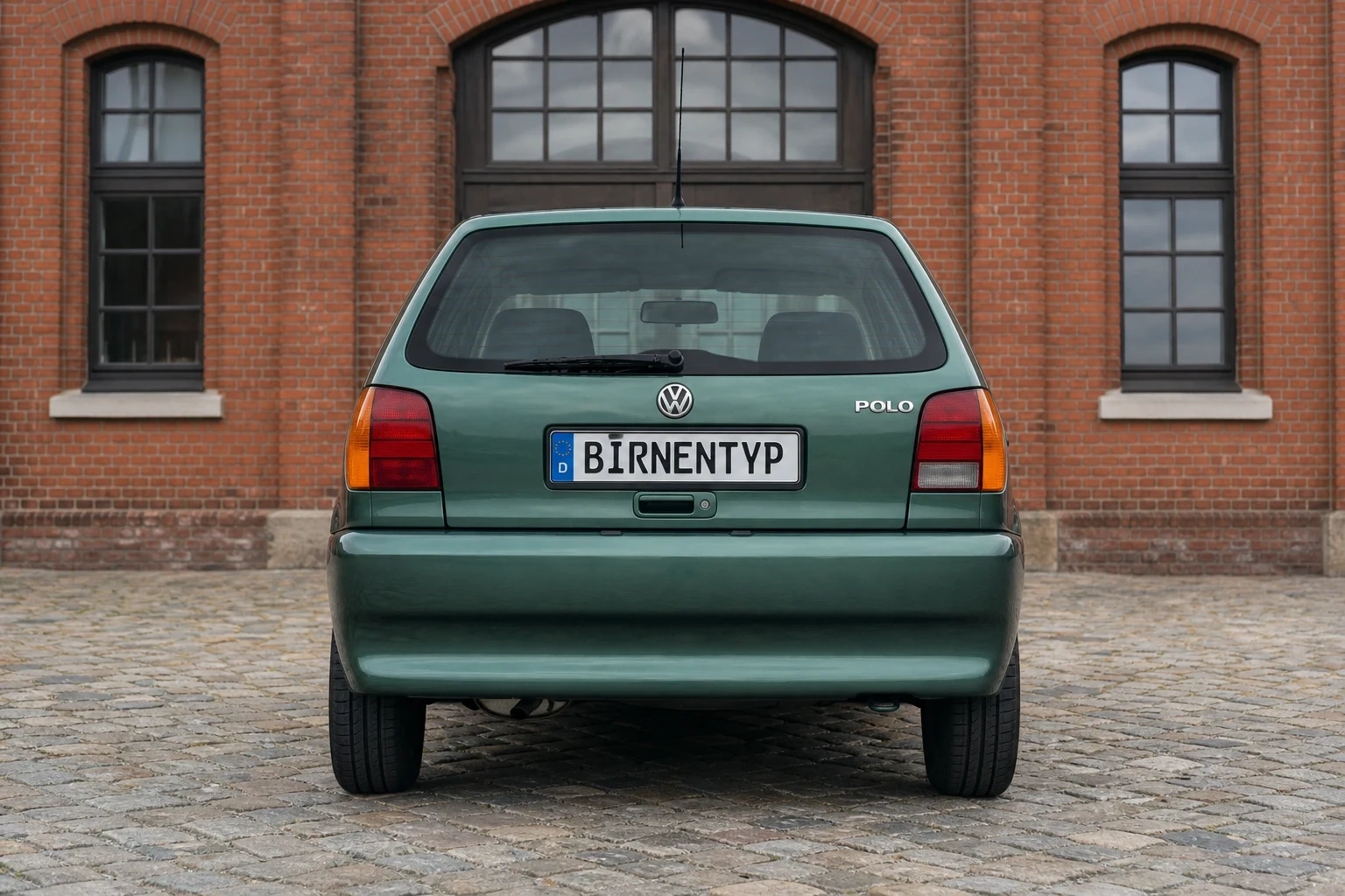Heck-Ansicht des VW Polo 3. Gen (mit KI erzeugt)