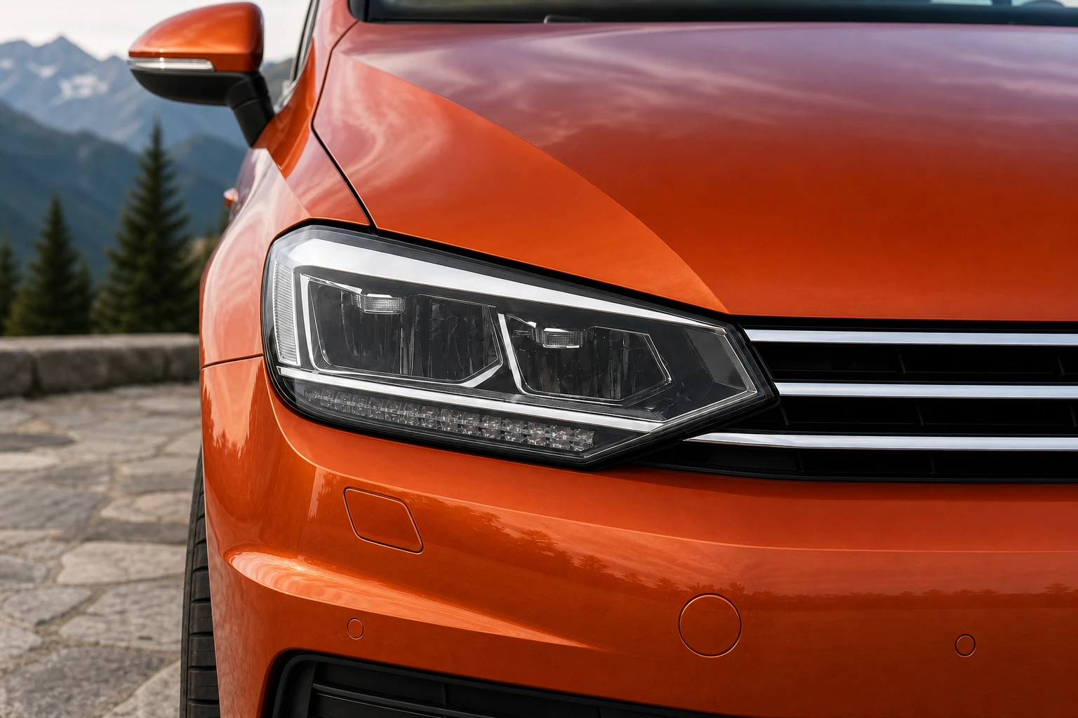 Abblendlicht des VW Touran 2