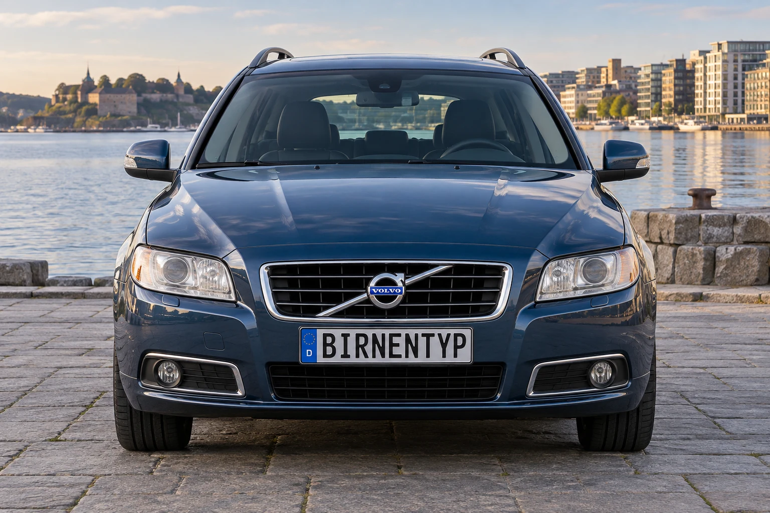 Frontansicht des Volvo V70 3 (mit KI erzeugt)