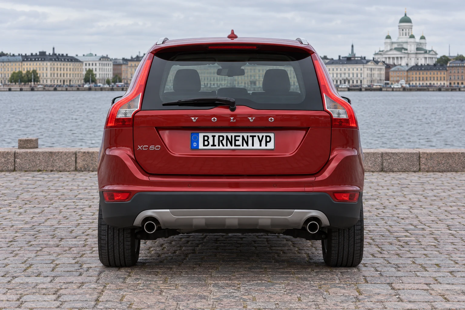 Heck-Ansicht des Volvo XC60 1 (mit KI erzeugt)