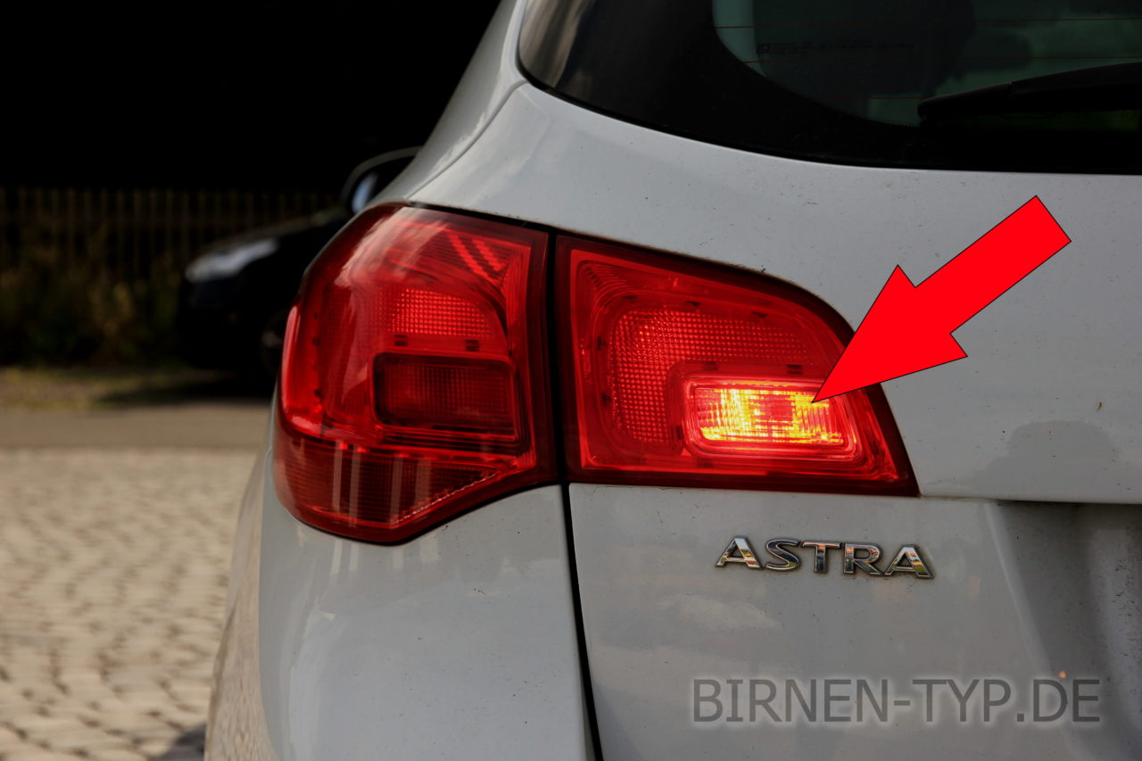 Liste mit allen Birnen für den Opel Astra J (Typ P10, 20102015) BirnenTyp.de