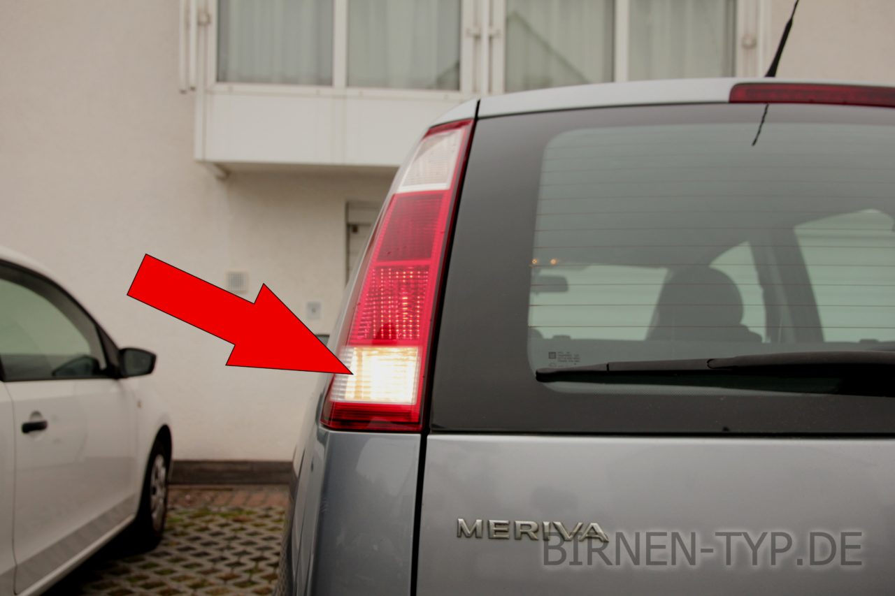 Liste mit allen Birnen für den Opel Meriva A (Typ X03, 20032010)