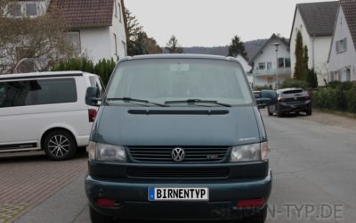 Liste mit allen Birnen für den VW T4 (Bus, Typ: 70/7D, 1990-2003)