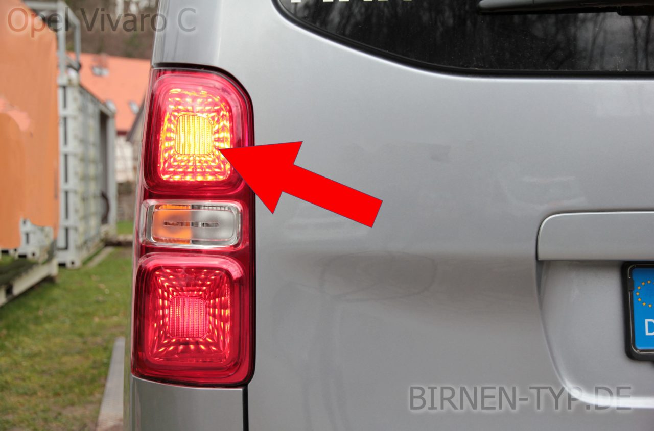 Liste mit allen Birnen für den Opel Vivaro C (Typ K0, 2019heute)