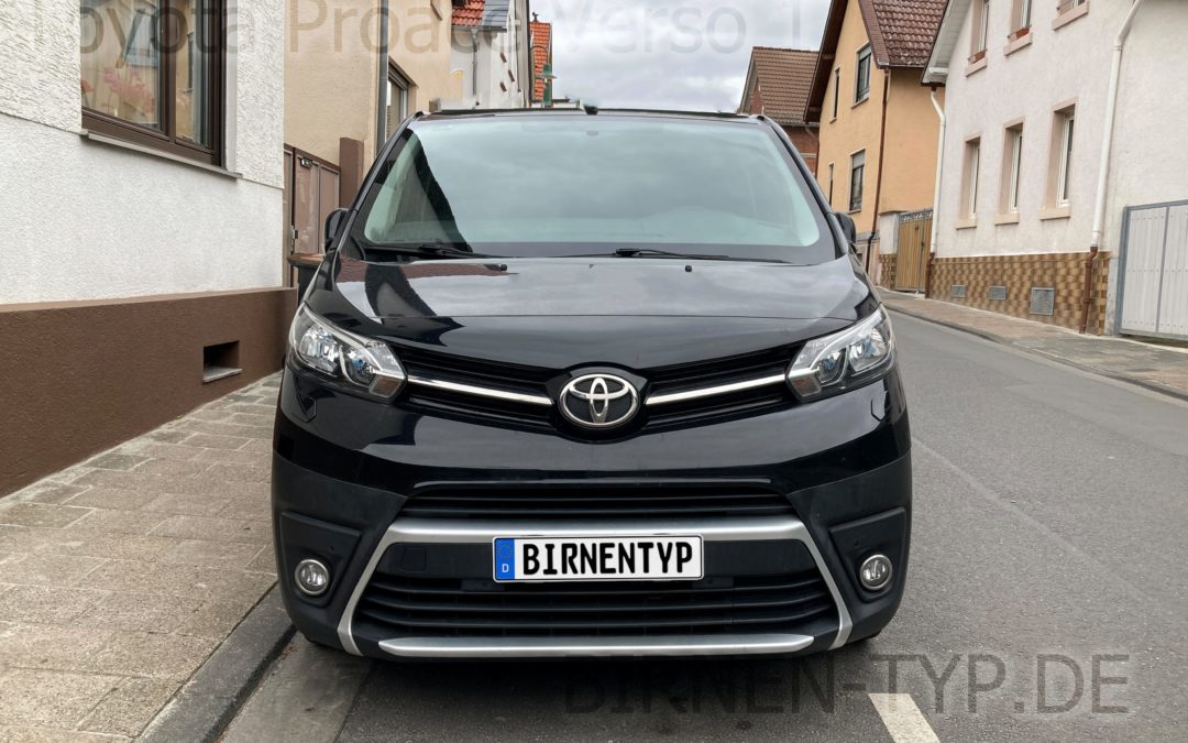 Front-Ansicht des Toyota Proace Verso 1 Baujahr von 09-2016 bis heute vorne